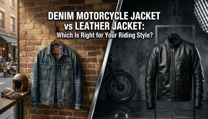 Denim Motorcycle Jacket vs Leather: Which Should You Actually Buy?