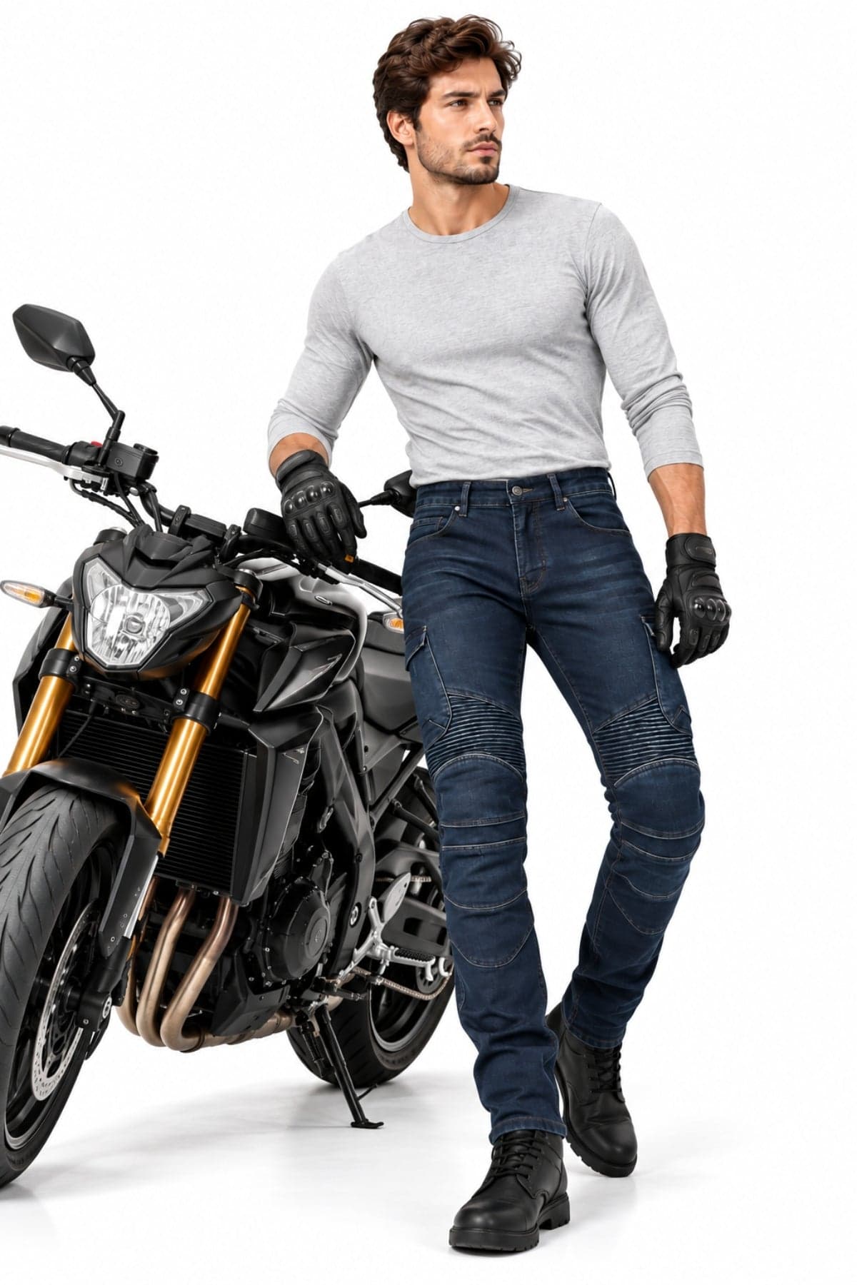 Dark Indigo Riding Jeans