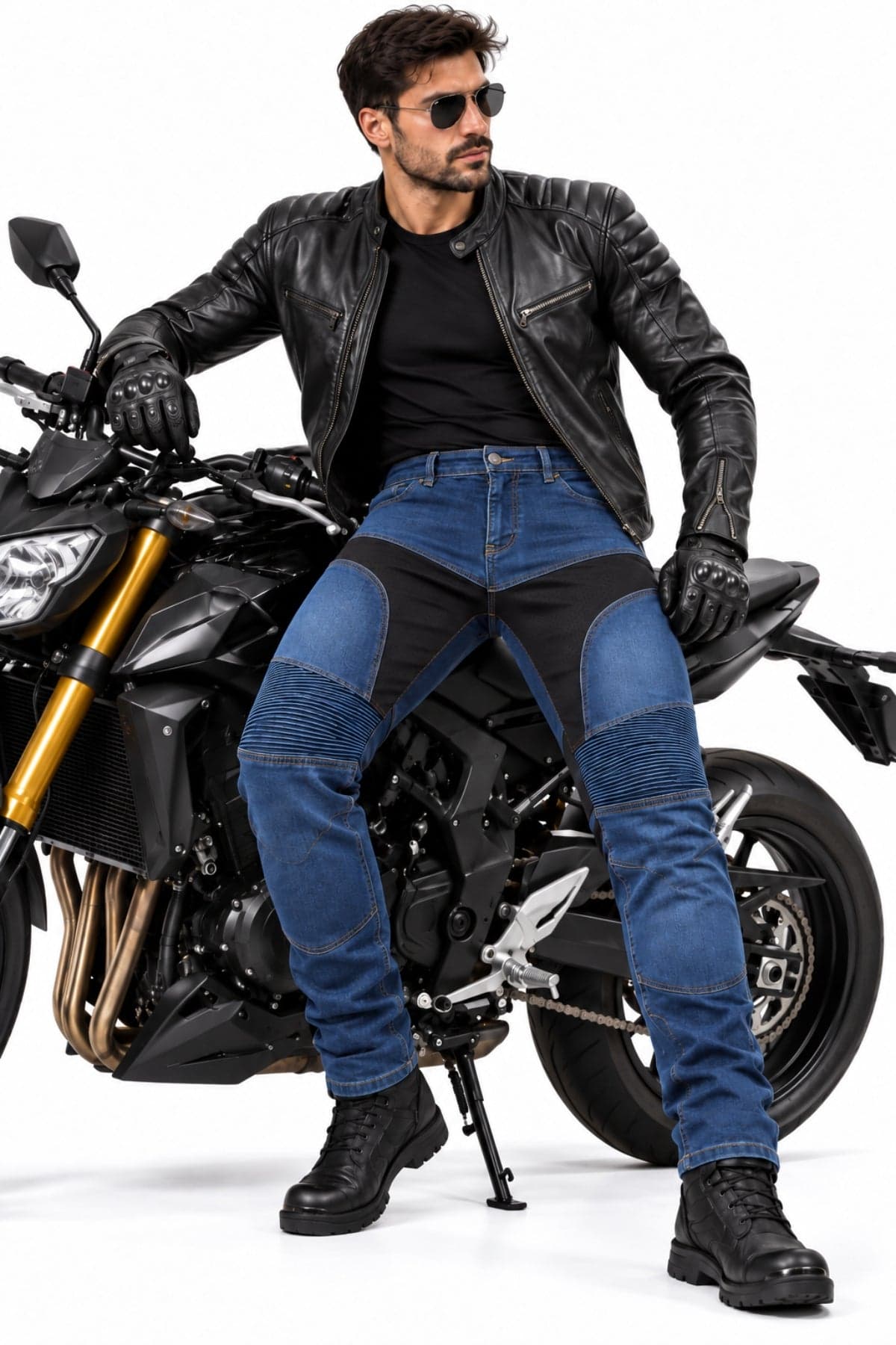 Blue Flex Riding Jeans