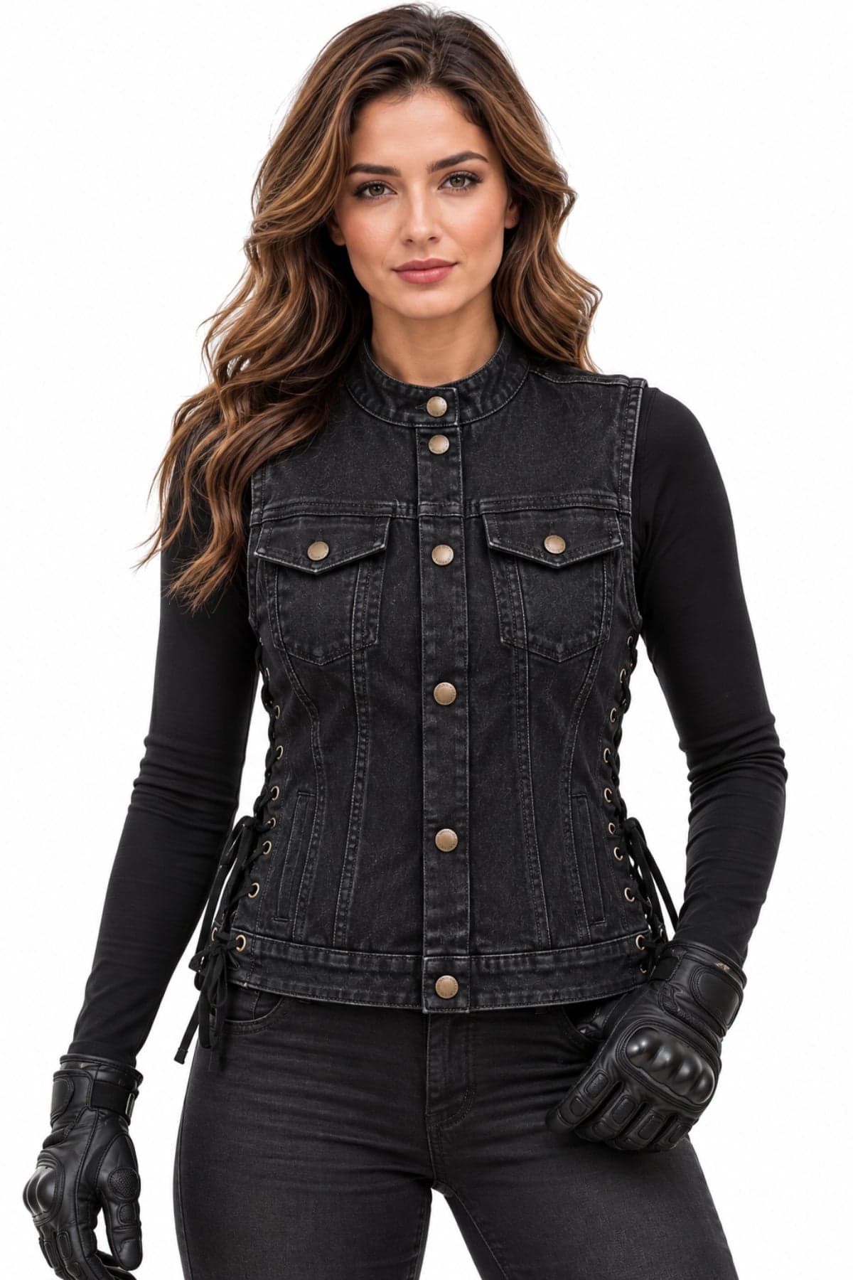 Women's Club Denim Vest