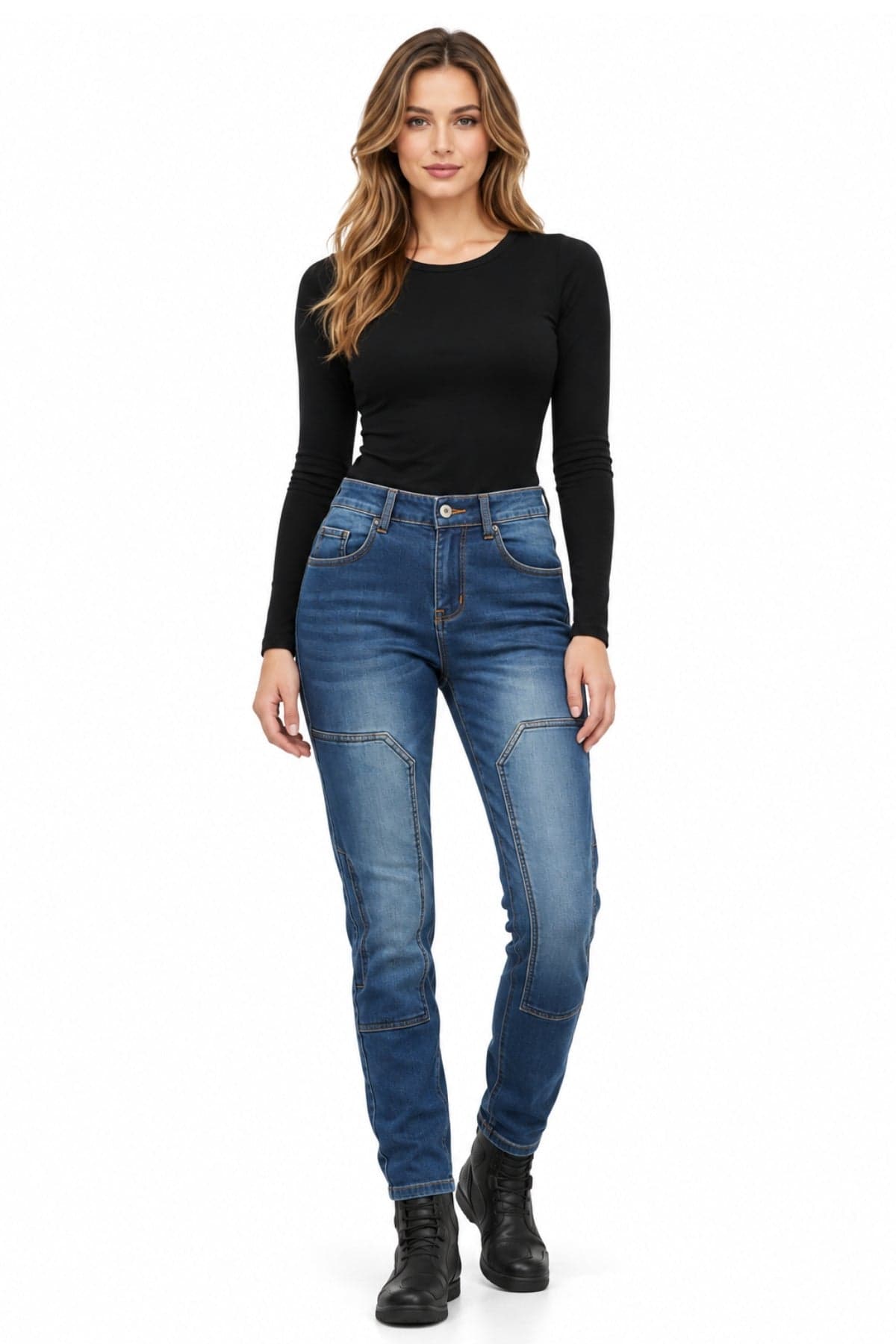 Women's Rugged Denim Riding Pants
