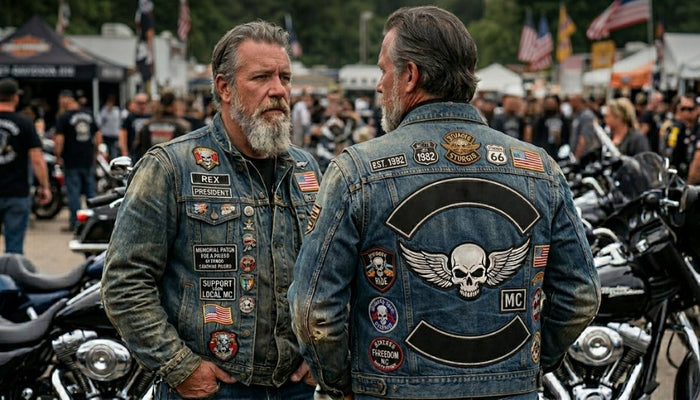 Patch Placement Guide for Motorcycle Vests
