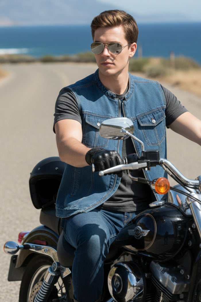 Skyline Concealed Carry Denim Vest