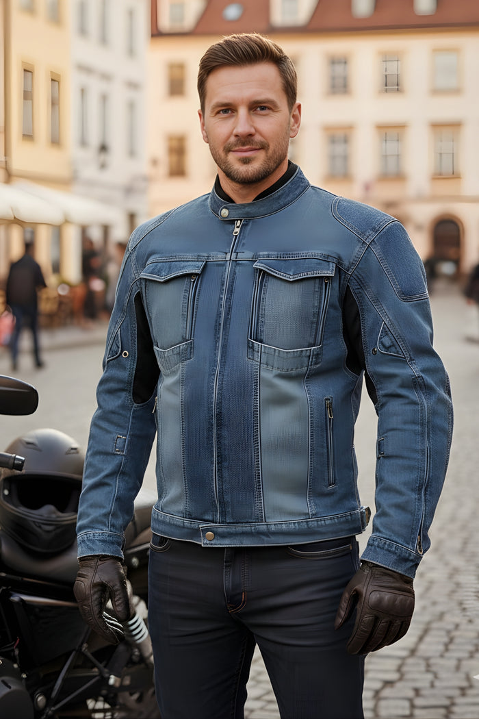 Rider's Classic Denim Moto Jacket